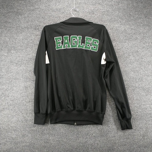 Nike Men's Full Zip Track Jacket Black Small Solid Eagles #4 Training Pockets - Picture 8 of 15